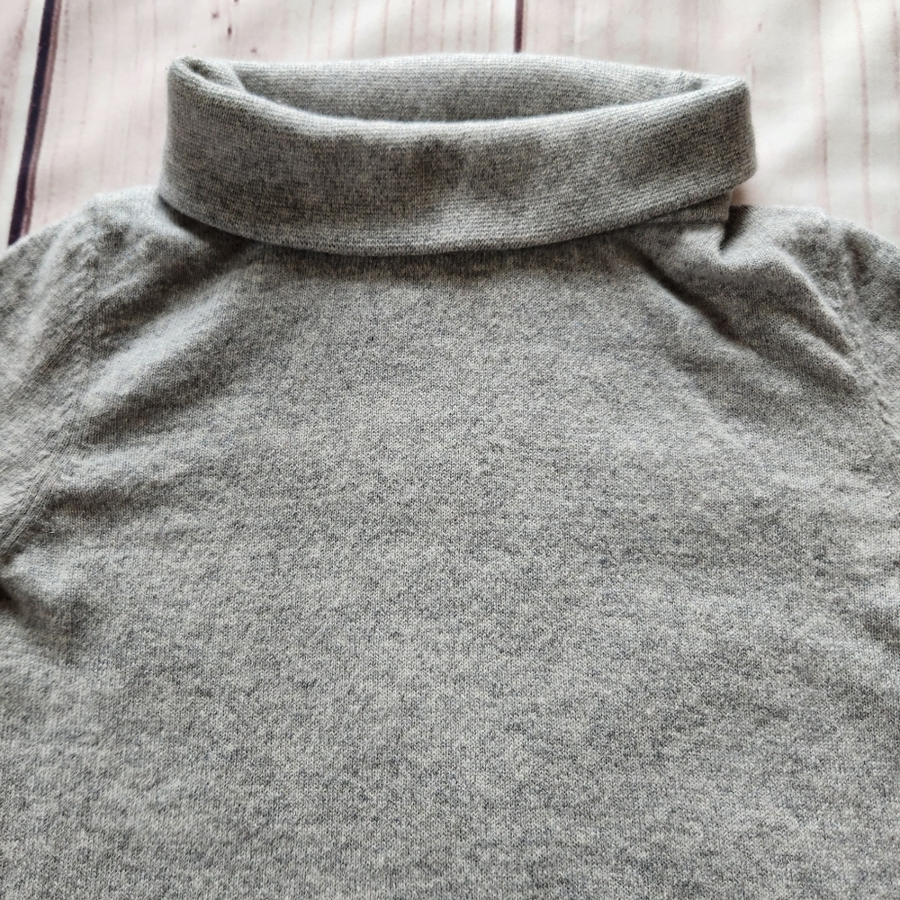 Talbots 100% Pure Cashmere Turtleneck Sweater Holiday Grey | Women's Size XS - Picture 4 of 9